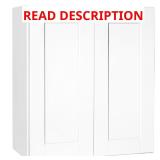Shaker Satin White Wall Cabinet 27x30x12