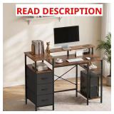 Rectangle Computer Desk with Storage