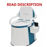 26 in. Portable Waterless Toilet with Handles