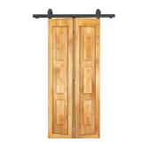 32x80 Shaker Bi-fold Door with Barn Hardware