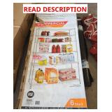6 shelf Storage Unit