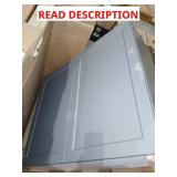 36"x30" dark grey double-door cabinet 3 shelves