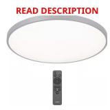 Europa 21 in. 1-Light Chrome LED Flush Mount