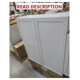 36-1/8" x 12-3/4" x 42-1/4" White Wall Cabinet