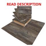 Art3d Peel & Stick Floor Tiles, Dark Brown Oak