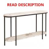 42.13 in Marble MDF Console Table
