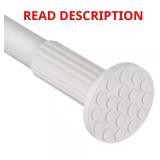 Tension Curtain Rod, 51-168", White
