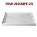 42x34 Shower Pan with Drain