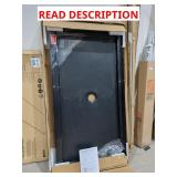Black shower base (60x32 inches)