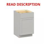 Emerson Whisper Gray 1-Drawer Kitchen Cabinet