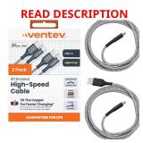 Braided Cables - USB A to Lightning