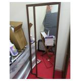2 Brown Rectangle Framed Mirror