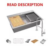 Dolancourt 33-in. Sink with Faucet