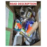 Box Lot Assorted Home Improvement Items