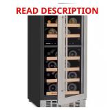 S Dual Zone 26-Bottle Wine Cellar Cooler 15"