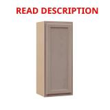 15"W x 12"D x 36"H Wall Cabinet, Unfinished