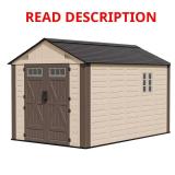 Plastic Resin Storage Shed with Floor & Door