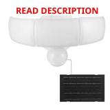 MaxDetect 240  White Motion Solar Flood Light