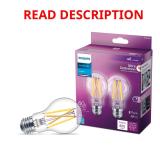 Philips Ultra Definition A19 LED Bulb 60W 2pk
