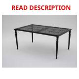 Laurel Oaks Dark Brown Metal Dining Table