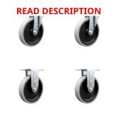 Rubbermaid Cart Casters 5" Non-Marking 4PK