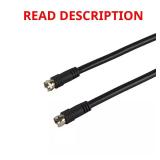 50 ft. Black 18-Gauge RG6 Quad Coaxial Cable