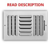 10x6 in. 3-Way Steel Register White (6)