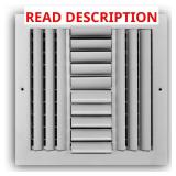 10x10 4-Way Aluminum Adjustable Register
