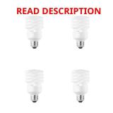 A21 CFL Bulb, non-dimmable, E26, 5000K, 4-pack