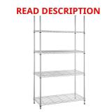 Chrome 5-Tier Wire Shelving Unit, 48x72x18