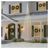 12 ft Giant-Sized Pre-Lit Cone Tree with Star