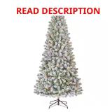 7.5 ft Pre-Lit LED Festive Pine Tree T6