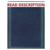 Aqua/Navy 8 ft. x 10 ft. Indoor/Outdoor Rug - Dam