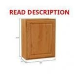 Hampton Bay 24x12x30 in. Assembled **DAMAGED