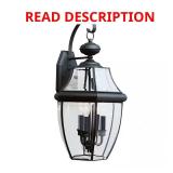 Lancaster 3-Light Black Outdoor Wall Lantern