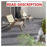 12x12 Outdoor Interlocking Tiles (44) Gray