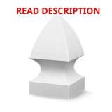 (10) 4 in. x 4 in White Vinyl Gothic Fence Post C