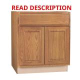 Hampton 30 in. Sink Base Cabinet, Oak