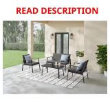 StyleWell Paces Lake 4-Pc Metal Patio Set