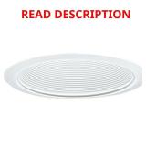 6 in. White Baffle Trim for Recessed Housings