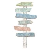 39 in. x 34.5 in. Beach Bound Wall Decal