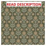 Aya Green Floral Paper Roll (Strippable)
