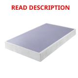 Twin Metal Box Spring with Wood Slats, 7.5 in