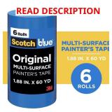 3M ScotchBlue 1.88" x 60 yd Tape (6)