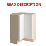 Courtland Shaker Corner Base, Polar White-Damaged