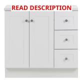 Bannister Bath Vanity, White Top