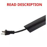 15 ft. PVC Floor Cord Protector in Black