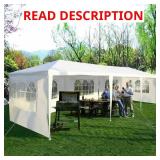 10x30 White Canopy Gazebo Tent (missing pieces)