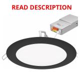 Juno WF6 Matte Black 6" LED Downlight 13W