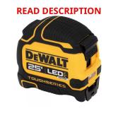 DEWALT 25ft ToughSeries Tape Measure w/ LED
